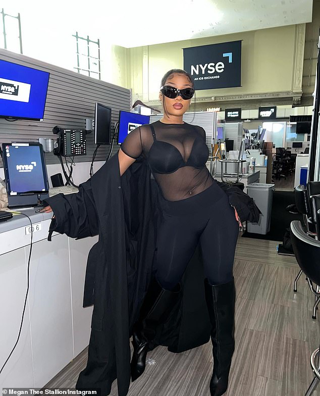 She means business! Megan Thee Stallion took business casual to a whole new level on Sunday